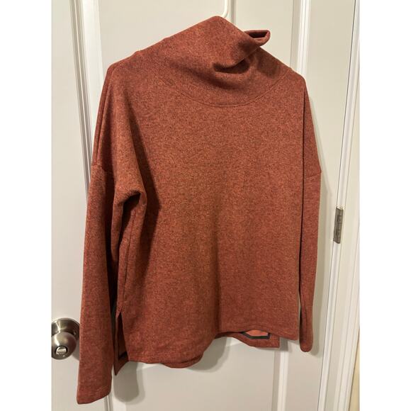 Arc’teryx Womans Laina Sweater Sz small EUC mock turtleneck heather rust - Picture 3 of 5